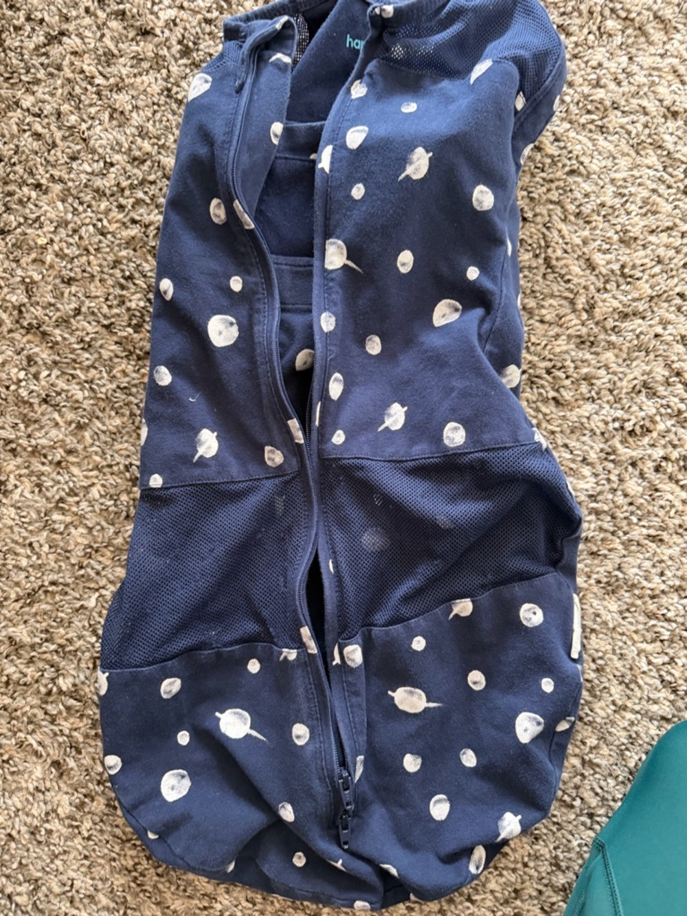 Halo Navy Dot Sleep Sack for Babies